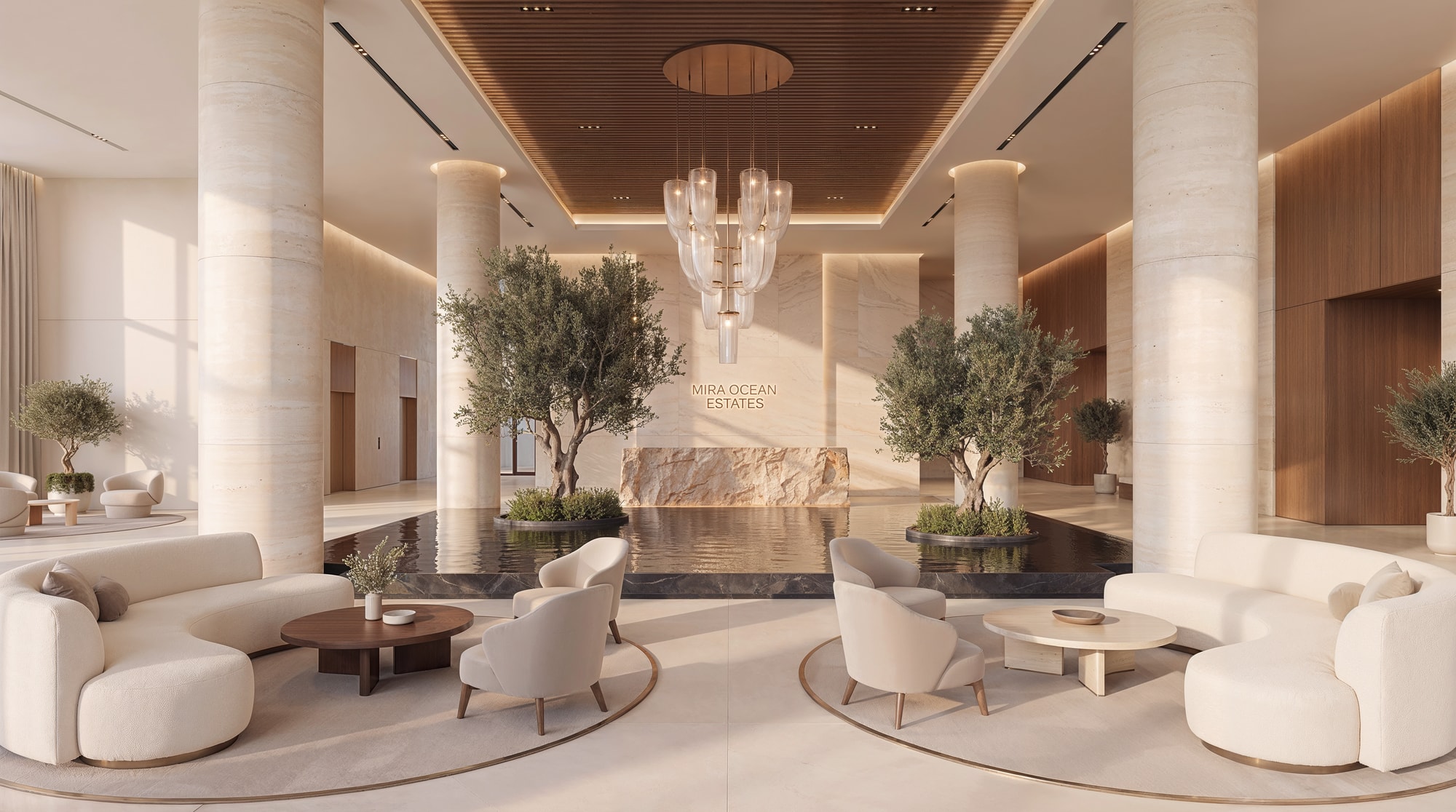 The reception of the Mira Ocean Estates medical clinic